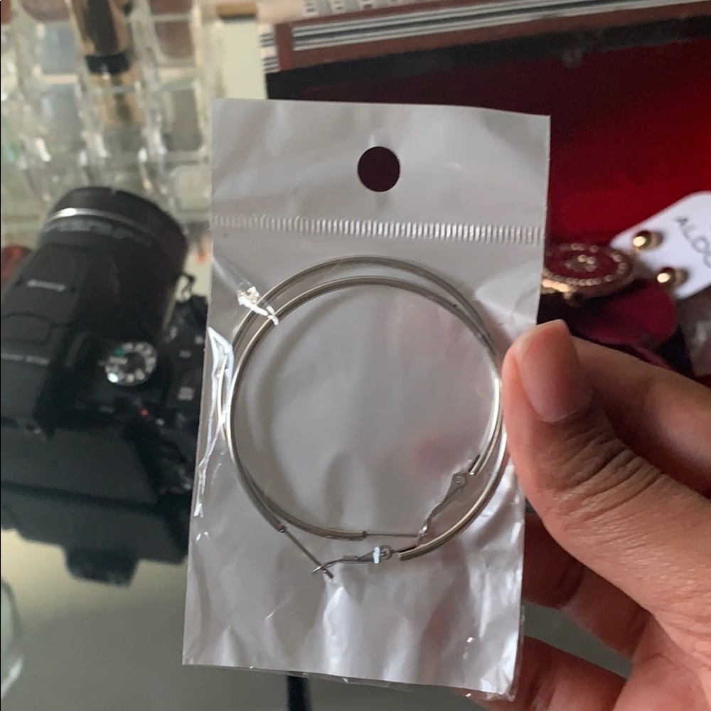 silver hoops